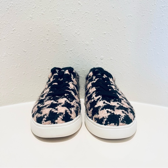 Kate Spade Women’s Lift Tweed Houndstooth Black Rose Sneakers Size 8.5 NEW - Picture 5 of 13